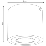 Oprawa Punktowa DOWNLIGHT WOOD Brązowy Czarny 1xGU10