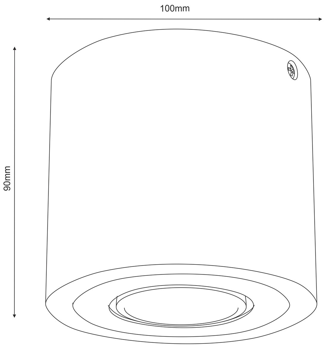 Oprawa Punktowa DOWNLIGHT WOOD Brązowy 1xGU10