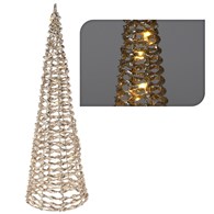 Choinka stożek Led złota 40 cm