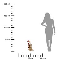 Figurka Mikołaja na saniach 45 cm
