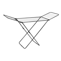 Suszarka do ubrań czarna stojąca Wygodna, rozkładana suszarka na pranie o dużej pojemnościi do domu, na balkon, taras lub do ogrodu