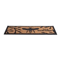 Wycieraczka z motywem pszczoły Ozdobna, wycieraczka renomowanej marki Esschert Design wykonana z włókna kokosowego oraz gumy o wymiarach: 75x25 cm
