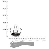 Kwietnik ścienny geometryczny 17xh17cm
