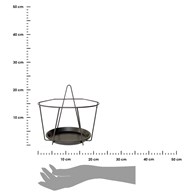 Kwietnik ścienny geometryczny 22xh20cm