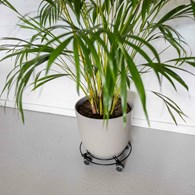 Metalowy wózek pod donicę 28 cm