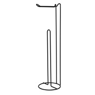 Stojak na papier toaletowy czarny 54 cm