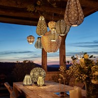 Lampion solarny Drop 28 Dark Grey