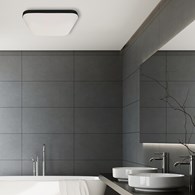 Plafon Sufitowy NEMO Czarny Biały 17W LED 33cm