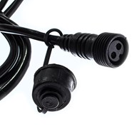 Kabel zasilający Girlandy Czarny 2m