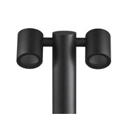 Słupek Ogrodowy KETTO Czarny Aluminium IP44 2xGU10 45cm