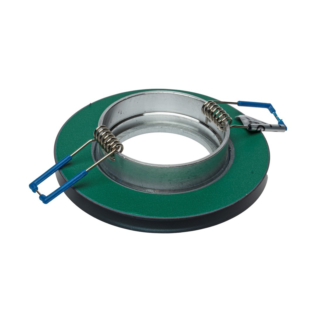 Okrągłe Oczko Sufitowe Podtynkowe Białe Szklane 1xGU10 9cm  Bez Oprawki