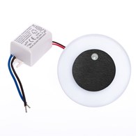 Oprawa Podtynkowa Schodowa OTI Czarny Barwa Ciepła 0,6W LED 7cm Czujnik Ruchu