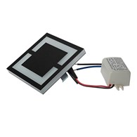 Oprawa Podtynkowa Schodowa QUADRO Czarny Barwa Ciepła 0,6W