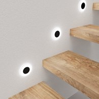 Oprawa Podtynkowa Schodowa OTI Czarny Barwa Neutralna 0,6W LED 7cm