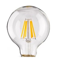 Żarówka Filamentowa LED 7W G125 E27 Ciepła 2700K
