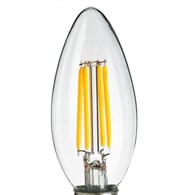 Żarówka Filamentowa LED 4W Świeczka E14 Ciepła 2700K