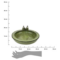 Poidełko dla ptaków ceramiczne zielone