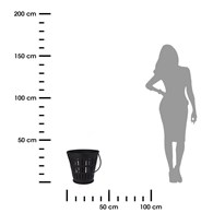 Kosz na drewno kominkowe z rączką