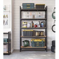 Regał do przechowywania czarny 200 x 120 cm