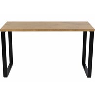 Biurko industrialne 140x60 cm blat MDF Wykonany z metalu i solidnej płyty laminowanej, nowoczesne i stylowe biurko w stylu Loft