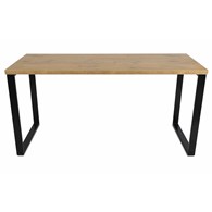Biurko industrialne 160x60 cm blat MDF Wykonany z metalu i solidnej płyty laminowanej, nowoczesne i stylowe biurko w stylu Loft