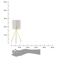 Doniczka Emma White 28 cm Wykonana z ceramiki w kolorze białym, uchwyt doniczki wykonano z metalu w odcieniu złotego koloru. Całkowita wysokość zestawu wynosi 28 cm.