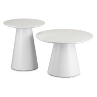 Okrągły stolik kawowy MILAN 60cm biały