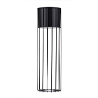 Nowoczesny kwietnik z osłonką 70 cm LOFT Wykonany z metalu, stojak na rośliny w ciekawym design , czarny stelaż i czarna osłonka w stylu LOFT