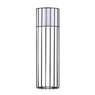 Kwietnik nowoczesny z osłonką 70 cm LOFT Wykonany z metalu, stojak na rośliny w ciekawym design , czarny stelaż i biała osłonka w stylu LOFT