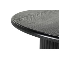 Okrągły stolik kawowy ROMA 60cm czarny