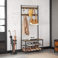 Szafka na buty do przedpokoju 175 cm  Wykonana z metalu oraz solidnej płyty MDF, pojemna i praktyczna szafka na buty oraz ubrania 70 cm LOFT