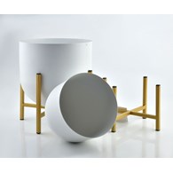 Komplet  2 osłonek Boule Gold White