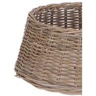 Osłona na stojak pod choinkę Boho Dekoracyjna sukienka choinkowa, osłonka stojaka choinkowego z plecionego drewna Kubu o średnicy 40-60 cm i wysokości 25 cm