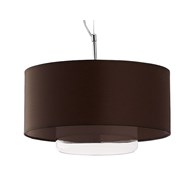 Lampa Wisząca AVEO Brązowy Transparentny Abażur Szklany Klosz 1xE27 35 cm