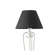 Lampa Podłogowa ARKADA Srebrny Grafitowy Abażur 1xE27 160 cm