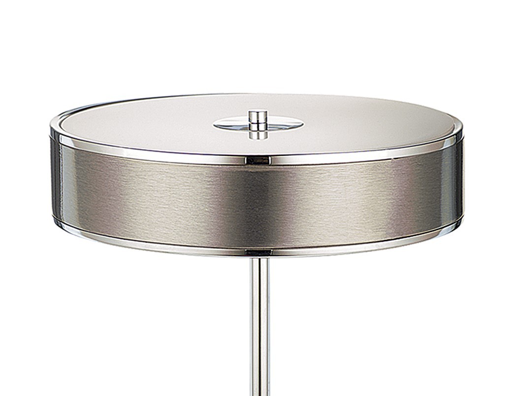 Lampka Stołowa JAZZ Srebrny Biały 2xE14 47cm