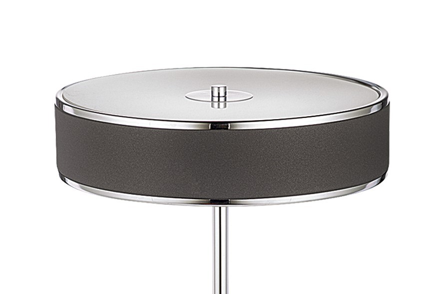 Lampka Stołowa JAZZ Srebrny Czarny 2xE14 47 cm