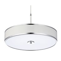 Lampa Wisząca JAZZ Biały Srebrny 3xE14 40 cm