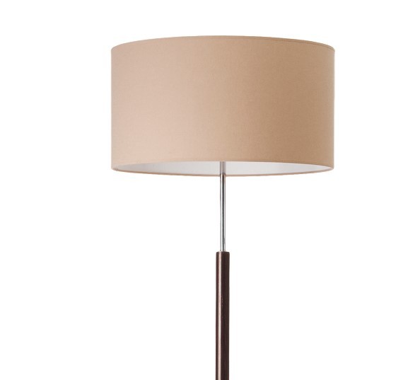 Lampa Podłogowa BOSTON Srebrny Brązowy Abażur 3xE14 166 cm