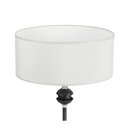 Lampka Stołowa KASZMIR Czarny Biały Abażur 1xE27 54 cm