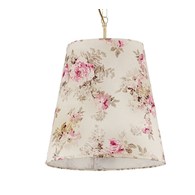 Lampa Wisząca SARA Patyna Beżowy Abażur 1xE27 35 cm