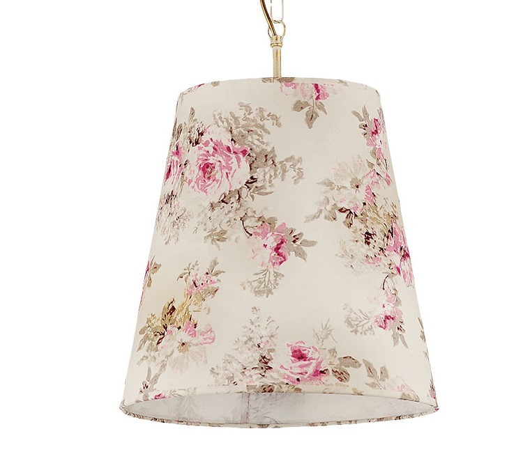 Lampa Wisząca SARA Patyna Beżowy Abażur 1xE27 35 cm