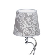 Lampka Stołowa VENUS Srebrny Abażur 1xE27 55 cm