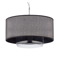 Lampa Wisząca AVEO Czarny Transparentny Abażur Szklany Klosz 1xE27 35 cm