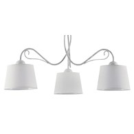 Lampa Sufitowa KAMELIA Biały Abażury 3xE27