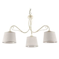 Żyrandol KAMELIA Beżowy Abażury 3xE27