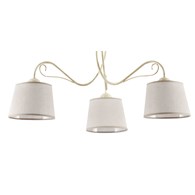 Lampa Sufitowa KAMELIA Beżowy Abażury 3xE27