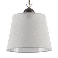 Lampa Wisząca KAMELIA Beżowy Abażur 1xE27 38 cm