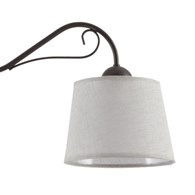 Lampa Sufitowa KAMELIA Brązowy Szary Abażury 2xE27