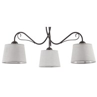 Lampa Sufitowa KAMELIA Brązowy Szary Abażury 3xE27